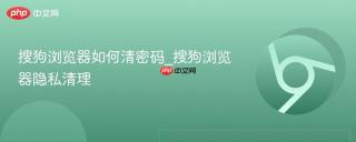 搜狗浏览器如何清密码_搜狗浏览器隐私清理