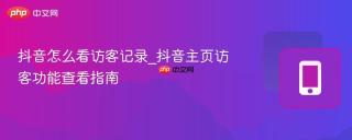 抖音怎么看访客记录_抖音主页访客功能查看指南