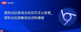搜狗浏览器误关标签页怎么恢复_搜狗浏览器撤销关闭快捷键