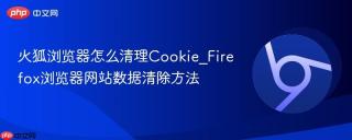 火狐浏览器怎么清理Cookie_Firefox浏览器网站数据清除方法