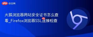 火狐浏览器网站安全证书怎么查看_Firefox浏览器SSL连接检查