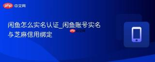 闲鱼怎么实名认证_闲鱼账号实名与芝麻信用绑定