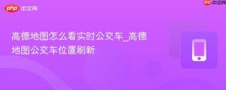 高德地图怎么看实时公交车_高德地图公交车位置刷新