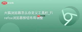 火狐浏览器怎么自定义工具栏_Firefox浏览器按钮布局调整