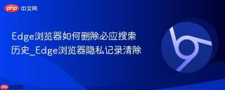 Edge浏览器如何删除必应搜索历史_Edge浏览器隐私记录清除