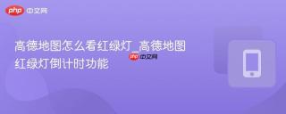 高德地图怎么看红绿灯_高德地图红绿灯倒计时功能