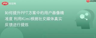 如何提升PPT方案中的用户画像精准度 利用Kimi根据社交媒体真实反馈进行提炼