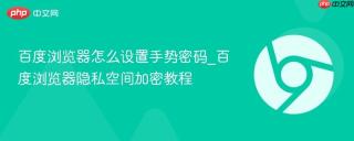 百度浏览器怎么设置手势密码_百度浏览器隐私空间加密教程