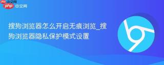 搜狗浏览器怎么开启无痕浏览_搜狗浏览器隐私保护模式设置