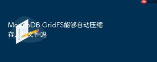MongoDB GridFS能够自动压缩存入的文件吗