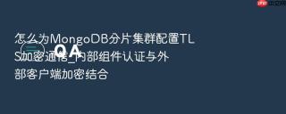 怎么为MongoDB分片集群配置TLS加密通信_内部组件认证与外部客户端加密结合