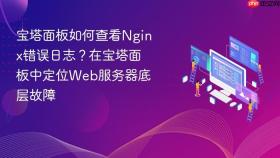 宝塔面板如何查看nginx错误日志?在宝塔面板中定位web服务器底层故障