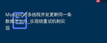 MongoDB多线程并发更新同一条数据怎么办_乐观锁重试机制实现