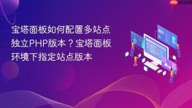 宝塔面板如何配置多站点独立PHP版本？宝塔面板环境下指定站点版本