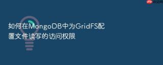 如何在MongoDB中为GridFS配置文件读写的访问权限