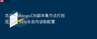 怎么给MongoDB副本集节点打标签_Tag Sets与定向读取配置