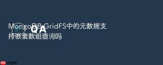 MongoDB GridFS中的元数据支持嵌套数组查询吗