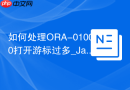 如何处理ORA-01000打开游标过多_Java代码中Connection/Statement/ResultSet关闭规范