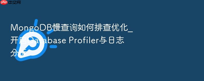 mongodb慢查询如何排查优化_开启database profiler与日志分析