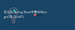 怎么在spring boot中整合mongodb gridfs