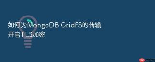 如何为mongodb gridfs的传输开启tls加密