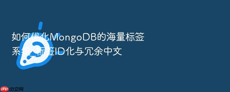 如何优化mongodb的海量标签系统_标签id化与冗余中文