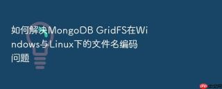 如何解决mongodb gridfs在windows与linux下的文件名编码问题