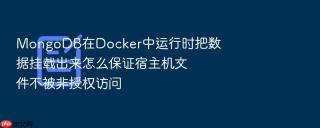 mongodb在docker中运行时把数据挂载出来怎么保证宿主机文件不被非授权访问