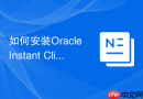 如何安装Oracle Instant Client_轻量级客户端配置与OCI库加载