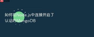 如何在node.js中连接开启了认证的mongodb