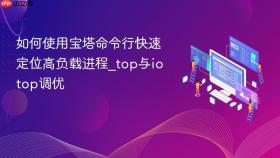 如何使用宝塔命令行快速定位高负载进程_top与iotop调优