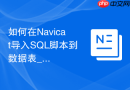 如何在Navicat导入SQL脚本到数据表_字段映射与高级设置