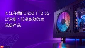 长江存储PC450 1TB SSD评测：低温高效的主流级产品