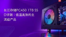 长江存储pc450 1tb ssd评测：低温高效的主流级产品