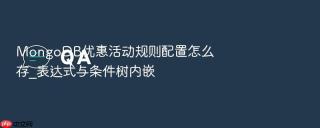 mongodb优惠活动规则配置怎么存_表达式与条件树内嵌