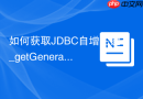 如何获取JDBC自增主键_getGeneratedKeys在Oracle 12c+ Identity列的应用