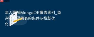 深入理解mongodb覆盖索引_查询不需要回表的条件与投影优化