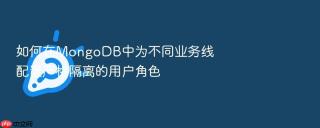 如何在mongodb中为不同业务线配置严格隔离的用户角色