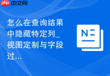 怎么在查询结果中隐藏特定列_视图定制与字段过滤