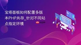 宝塔面板如何配置多版本php共存_针对不同站点指定环境