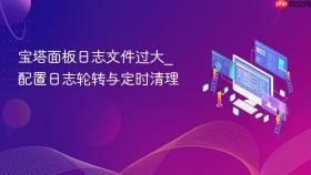宝塔面板日志文件过大_配置日志轮转与定时清理