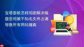 宝塔面板怎样彻底解决磁盘空间被不知名文件占满导致所有网站瘫痪