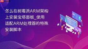 怎么在树莓派arm架构上安装宝塔面板_使用适配arm处理器的特殊安装脚本