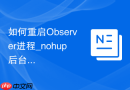 如何重启Observer进程_nohup后台保持DGMGRL观察者在线