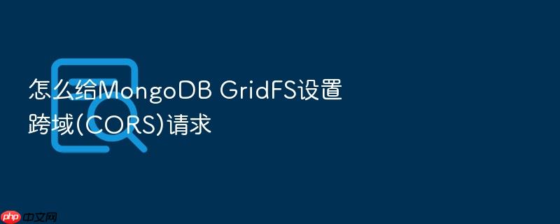 怎么给mongodb gridfs设置跨域(cors)请求
