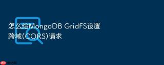 怎么给mongodb gridfs设置跨域(cors)请求