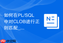 如何在PL/SQL中对CLOB进行正则匹配_DBMS_LOB结合正则表达式