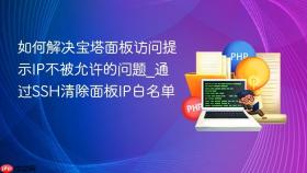 如何解决宝塔面板访问提示ip不被允许的问题_通过ssh清除面板ip白名单