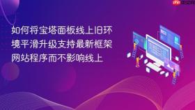 如何将宝塔面板线上旧环境平滑升级支持最新框架网站程序而不影响线上