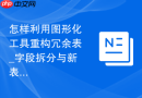 怎样利用图形化工具重构冗余表_字段拆分与新表创建